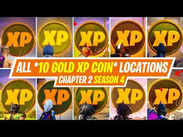 Find out all of the xp coins location in fortnite in this guide! All 10 Gold Xp Coin Locations In Fortnite Season 4 Where To Find Gold Xp Coin In Fortnite Season 4