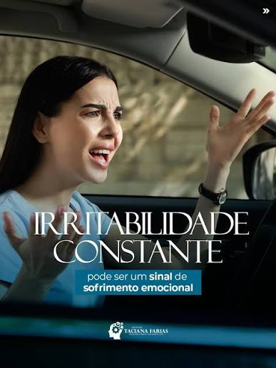 A irritabilidade costuma ser vista como mau humor, falta de ...