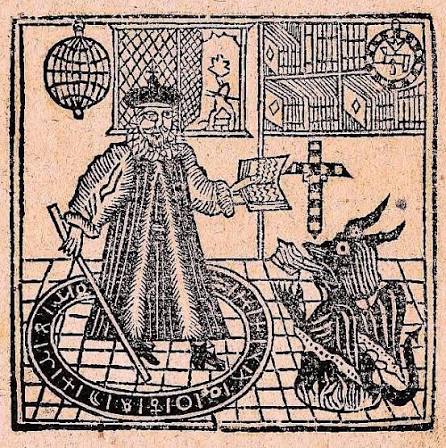 Historical allegory of a medical practitioner as Christ, angel, human and devil