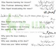 Example open the door please, bring a glass of water or bring a glass of water, please don't come here close the door. Past Continuous Tense In Urdu