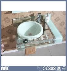 This tempered glass bowl is a beautiful statement faucet for any washroom bathroom vanity specially commercial hotels and resorts. Glass Vanity Tempered Glass Basin Glass Vessel Bowl Glass Wash Sink Bowl Tempered Glass Chinese Manufacturer Export Factory Chinese Factory In Bathroom Vanity Bathroom Cabinet Bathroom Furniture The Manufacturer Also Produce
