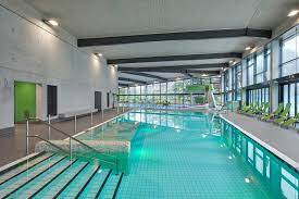 Schlossbad Grevenbroich Indoor Swimming Pool Schwimmbad Fliesen Hallenbad Schwimmbader