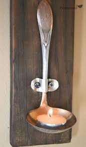 Rustic Ladle Tea Lights Handmade Home Designer Candles Creative Candles