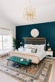 If you've perused home decor ideas on pinterest or instagram lately, there's a 100% chance you've come across navy blue walls, cabinets, furniture, and more. Navy Blue And Gold Room Decor House Color Schemes