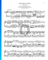 Concerto In G Major Bwv 980 1 Allegro Sheet Music Piano Solo Pdf Download Streaming Oktav