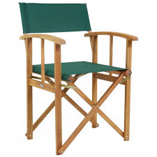 Deck chairs are great for the garden, patio or decked area. Charles Bentley Pair Of Folding Wooden Directors Chairs Fsc Certified Green Garden From Beatsons Direct Uk