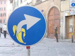 Clet Abraham Is Famous For His Funny Form Of Street Art He Creates Stickers That He Uses On Everyday Street Signs Descri Street Sign Art Street Art Urban Art