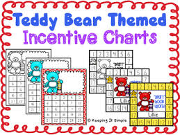 reward charts teddy bear themed