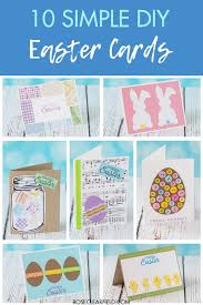 Change the color and text to your own easter card templates using over 100 fresh fonts. 10 Simple Diy Easter Cards Rose Clearfield