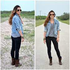 Alibaba.com offers 1,428 brown combat boot products. Denim Jacket Black Skinnies And Combat Boots Combat Boots Outfit Fall Casual Winter Outfits Black Combat Boots Outfit