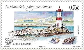 Le Phare De La Pointe Aux Canons Sp M Saint Pierre Et Miquelon Phare Et Timbres De France