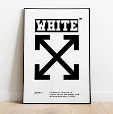 Off White Poster Streetwear Poster Hypebeast Poster Wall Etsy Lettering Styles Alphabet Poster Wall Wall Art