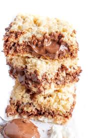 Whenever we go out to eat, i always want to order a milkshake, but i hardly ever do. Nutella Rice Krispie Treats Gluten Free Dairy Free Option
