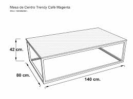 Mesa De Centro Trendy Cafe Magenta Muebles Hierro Y Madera Centros De Mesa Madera Y Acero
