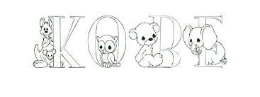Kobe bryant coloring page free printable pages pages: Coloring Page First Name Kobe
