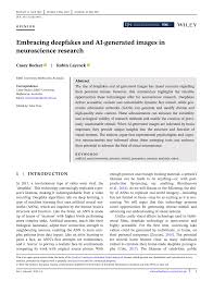 PDF) Embracing deepfakes and AI‐generated images in neuroscience research