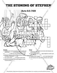 Acts 6:5 introduces a faithful man of god named stephen: Acts 7 The Stoning Of Stephen Sunday School Coloring Pages Sunday School Coloring Pages
