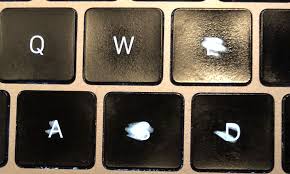 Simply remove each keycap and clean the area. Keyboard Show Signs Of Use After Only A W Apple Community