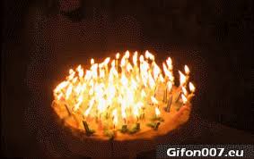 This gif contains all the things should be in a birthday party. Download Gif Birthday Cake On Fire Png Gif Base