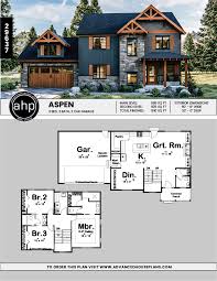 2 Story Craftsman Aspen Sims House Plans Craftsman House Plans Mountain House Plans