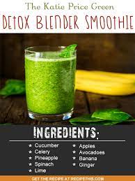 Remove the blades from the cup after blending. The Katie Price Green Detox Blender Smoothie Recipe Green Detox Smoothie Blender Recipes Smoothies Detox Smoothie Recipes