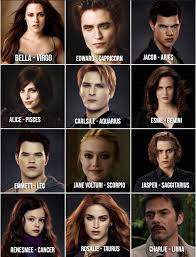 Mal is either an aries or a taurus. Thomas On Twitter Okay I Listed Some Twilight Characters As All The Zodiac Signs I M A Jacob Sun Emmett Moon Renesmee Rising