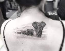 Pin By Rob Veerman On Tattoos Elephant Family Tattoo Landscape Tattoo Elephant Tattoo Design