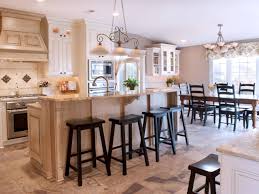 Comfortable cushioned beige microfibre seats. Style Open Layout Kitchen Dining Area Country House Plans 60508