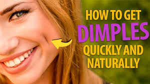 A dimple, or as it is formally called — gelasin — is a visible indentation anywhere on the skin. How To Get Dimples Quickly To Make Everyone Go Awww Youtube