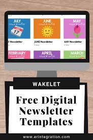 Free Digital Classroom Newsletter Templates On Wakelet Classroom Newsletter Template School Newsletter Template Free Teacher Newsletter Template