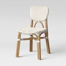 Canton Rattan And Woven Dining Chair Threshold White Dining Chairs Dining Chairs Indoor Chairs