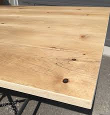 How To Build An Inexpensive Diy Wood Tabletop House By The Bay Design In 2020 Diy Table Top Wood Diy Diy Wood Desk