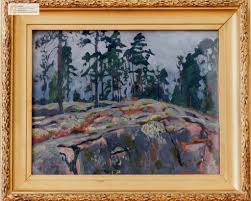 Море синее с небольшими волнами и морской пеной. Iz Muzejnyh Kollekcij Severnye Prostory Rylova A A Muzej Izobrazitelnyh Iskusstv Respubliki Kareliya