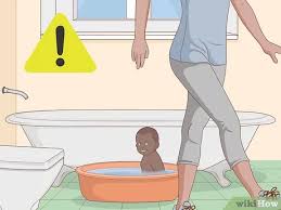 Keep your swaddled baby's head and face exposed. How To Use A Baby Bath Tub 12 Steps With Pictures Wikihow