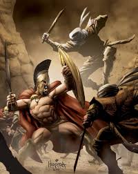 King leonidas of sparta and a force of 300 men fight the persians at thermopylae in 480 b.c. Art 300 Movie Illustrations Greek Warrior Spartan Warrior 300 Movie
