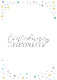 Kostenlose Babyparty Einladungskarten Zum Download Babyparty Einladungskarten Party Einladung Einladung Vorlage Kostenlos