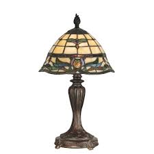dale tiffany 18 5 in pendule fieldstone table lamp tt10087 the home depot in 2021 table lamp tiffany table lamps tiffany style table lamps