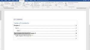 The Exciting How To Create A Manual Table Of Contents In Word 2016 Regarding Contents Page Word Templ In 2020 Table Of Contents Template Word Template Booklet Template