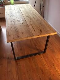 Verkauft Wird Ein Esstisch Der Extravaganten Art Er Besteht Aus Zwei Elementen Einer Massiven Holz Platte Aus Gebrauchten Ge Esstisch Holz Diy Esstisch Tisch