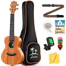 #1 ukulele tuner app, 100% compatible with any type of ukulele: Amazon Com Donner Concert Ukulele Mahogany 23 Inch Ukelele Starter Bundle Kit With Free Online Lesson Gig Bag Strap Nylon String Tuner Picks Cloth Duc 1 Professional Ukalalee Yukalalee Musical Instruments