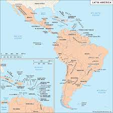 Ocupa gran parte del hemisferio occidental del planeta. History Of Latin America Meaning Countries Map Facts Britannica