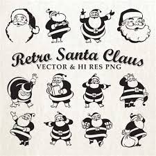 Image Result For Vintage Christmas Free Svg Files For Cricut Christmas Svg Retro Christmas Santa Claus Clipart