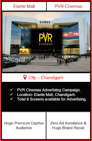 Advertise In Pvr Cinemas At Elante Mall Chandigarh Pvr multiplexes feature of luxurious seats arrangements, surround sound systems and outstanding video quality. pvr cinemas at elante mall chandigarh