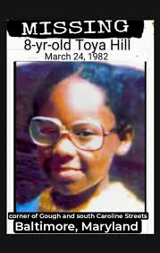 Disappearance of Toya Hill in Baltimore, MD,
