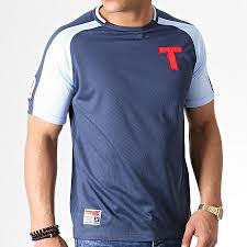 Okawa Sport Tee Shirt De Sport A Bandes Olive Et Tom Toho Bleu Marine Bleu Clair Laboutiqueofficielle Com