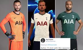 Click here to view the tottenham hotspur home kit for the 20/21 season by nike. Harry Kane Lucas Moura And Hugo Lloris Model Tottenham S New Nike Kits For Next Season Daily Mail Online