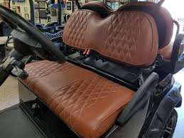 Club Car Precedent Golf Cart Premium Diamond Pleated Seat Covers Saddle Koolcushions Golf Cart Seat Covers Seat Covers Golf Carts