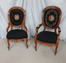 Check spelling or type a new query. Bargain John S Antiques Pair Of Victorian Mr Mrs Walnut Chairs Needlepoint Backs Bargain John S Antiques