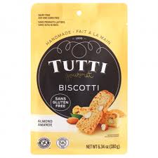 It is an almond lover's delight and is perfect for a morning. Tutti Gourmet Gluten Free Handmade Biscotti Almond In Canada Dairy Soy Corn Wheat Free Cookies Naturamarket Ca
