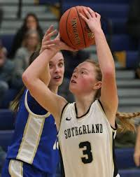 Webster Schroeder runs past Pittsford Sutherland in girls basketball